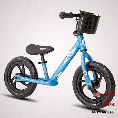 12/14 Inch Kids Balance Bike for 18months-5 Years Old Boys 12 Inch Wheels Blue
