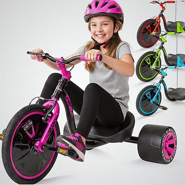 Drift Trike for Kids Ages 5+ – 16" Front Wheel Ride-On with Adjustable Seat, Ste
