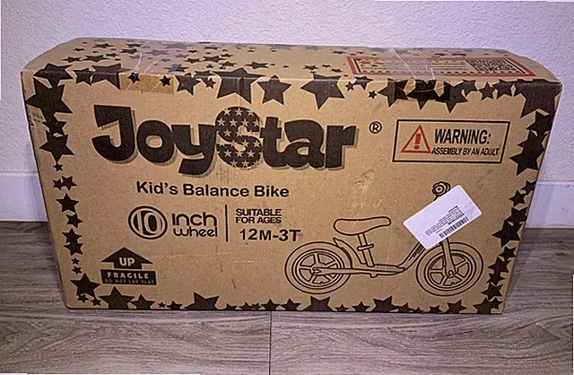 JOYSTAR 10" Wheel Toddler Balance Bike for Girls & Boys, Ages 12M-3T Blue