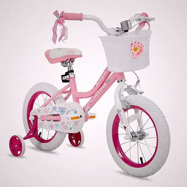 JOYSTAR 16 Inch Girls Bike Training Wheels Pink