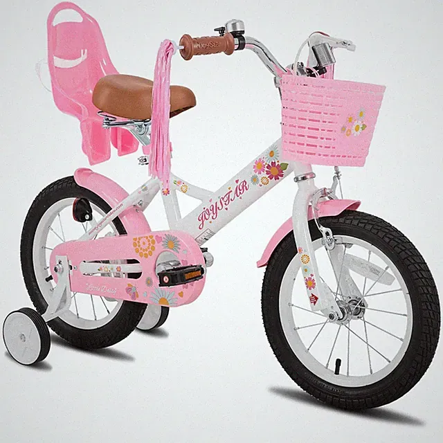 JOYSTAR 16 Inch Kids Bike Little Daisy Girls Bike with Training Wheels Doll Bike