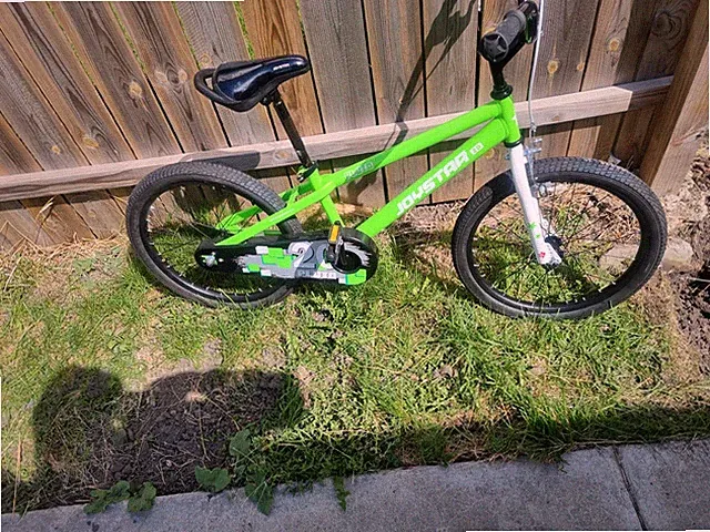 JoyStar 20, bike, new, no scratches, starter, green, white, black, and local