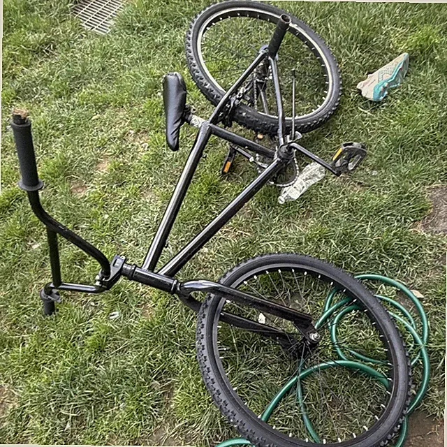 Joystar 24in Boys BMX Bike Black Steel w/ Pegs Kickstand Adjustable Seat
