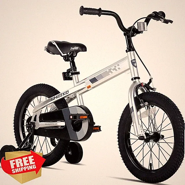 JOYSTAR Bike 14 Inch Silver w/Training Wheels