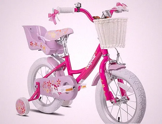 JOYSTAR Girls Bike 2-7 Years old 12-14-16 Inch Girls Doll Seat Streamers Basket