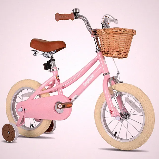 JOYSTAR Girls Bike 2-7 Years Old 12-16 inch with Training Wheels basket stickers