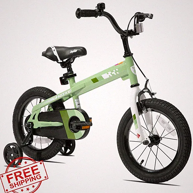 JOYSTAR Green 14 Inch Bike w/ Training Wheels