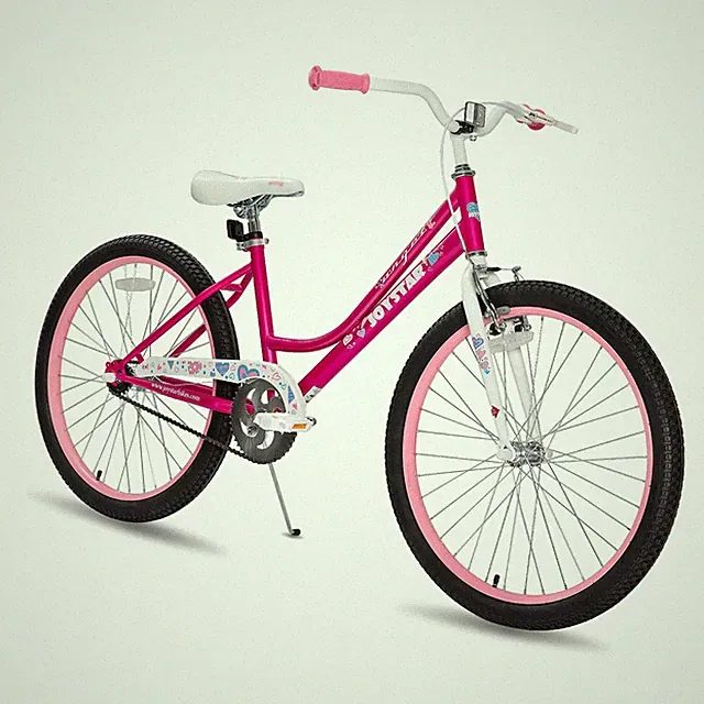 JOYSTAR Kids Bike Age 8-12 Years Old 24 Inch Training Wheels basket girls gift