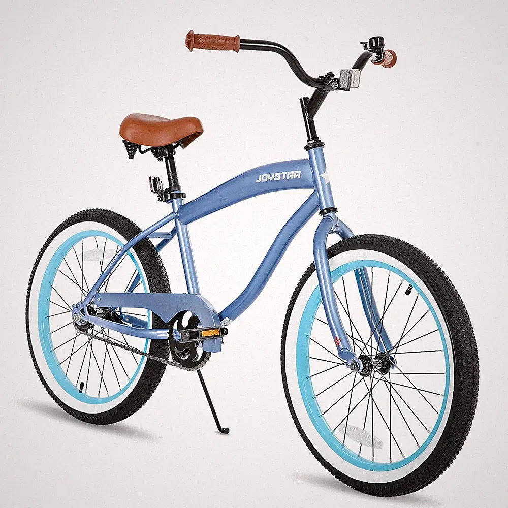 Kids Beach Cruiser Bike 20 Inch Single Speed Coaster Brake Blue 7-10 JOYSTAR OE