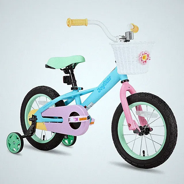 Kids Bike 12 Inch Training Wheels Coaster Brake Macaroon Blue JOYSTAR 2-4 Years