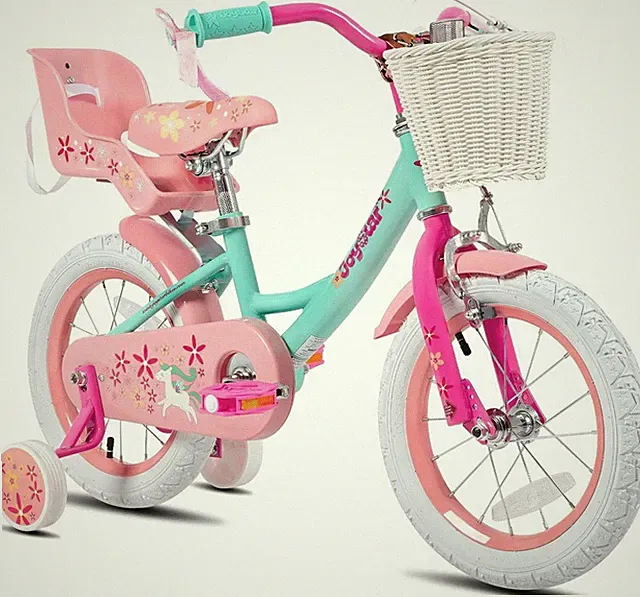 Kids Bike 14 Inch Training Wheels Green Toddler Princess JOYSTAR Unicorn Years