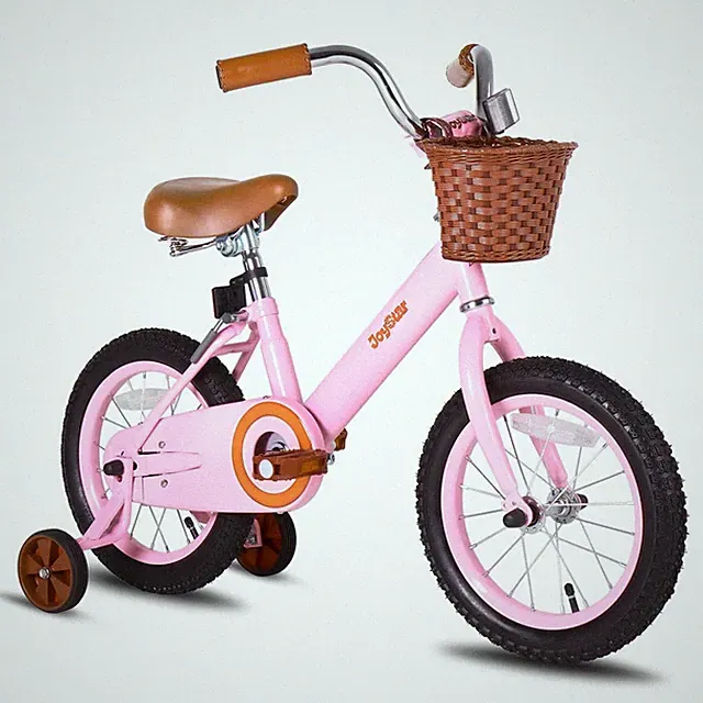 Kids Bike 16 Inch Training Wheels Basket Pink JOYSTAR 2438930011 4-7 Bikes Girls